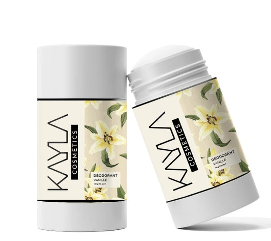 Déodorant Vanille KAYLA Cosmetics 50g — naturel à 96,5%, Made in France